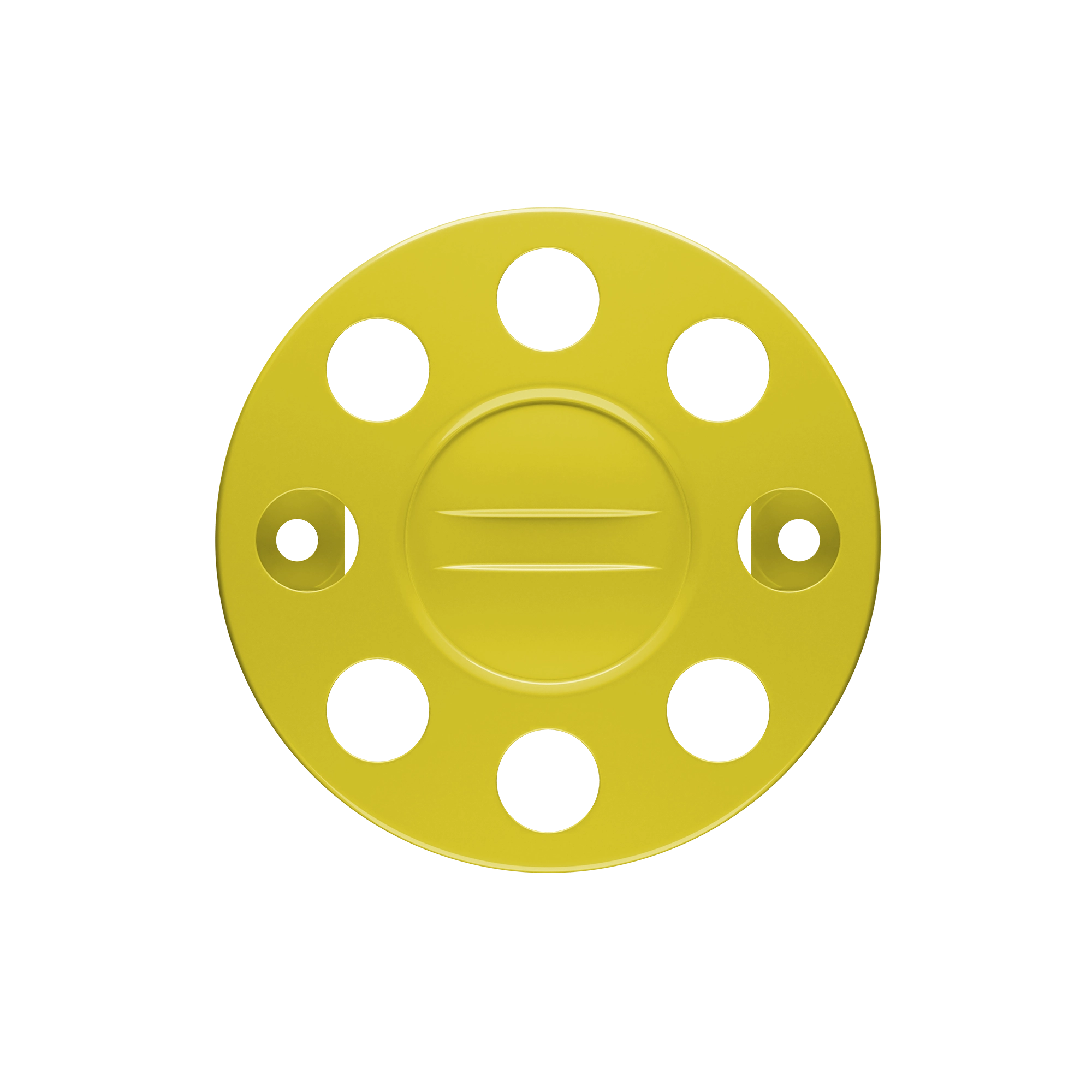 CLOSE CENTER WHEEL TRIM 8 STUD YELLOW