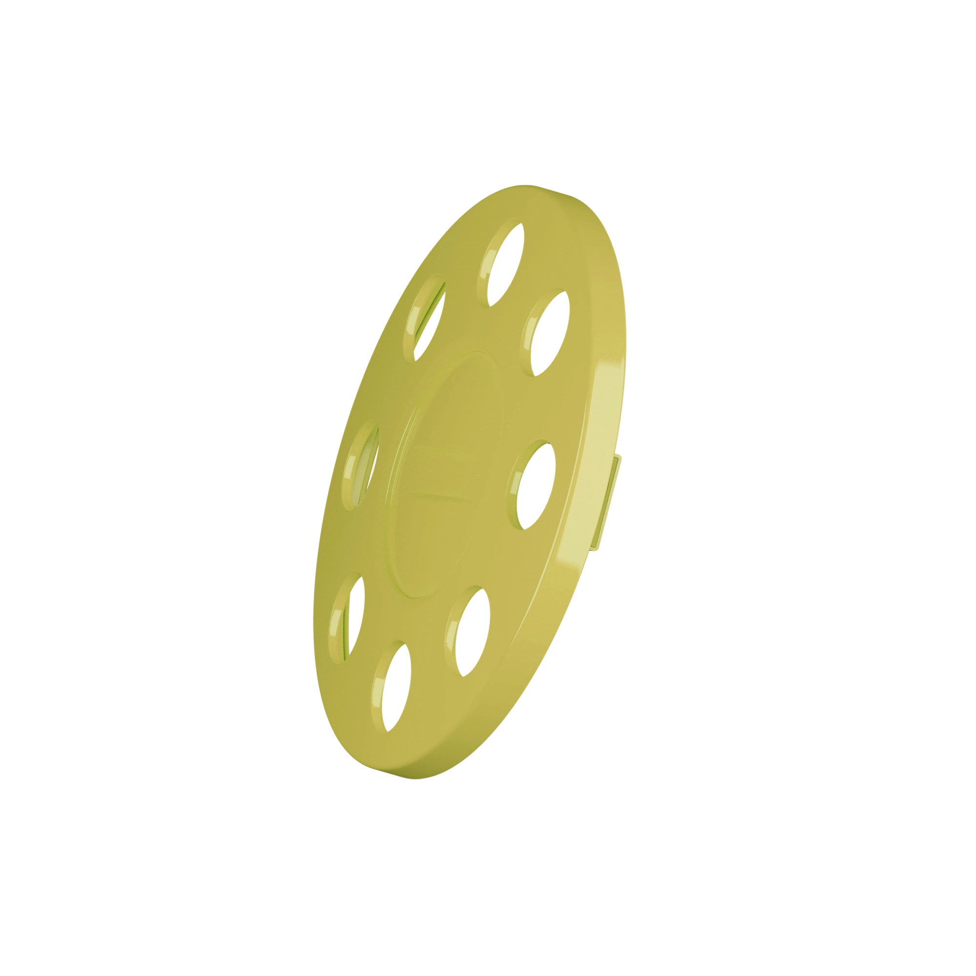 CLOSE CENTER WHEEL TRIM 8 STUD YELLOW