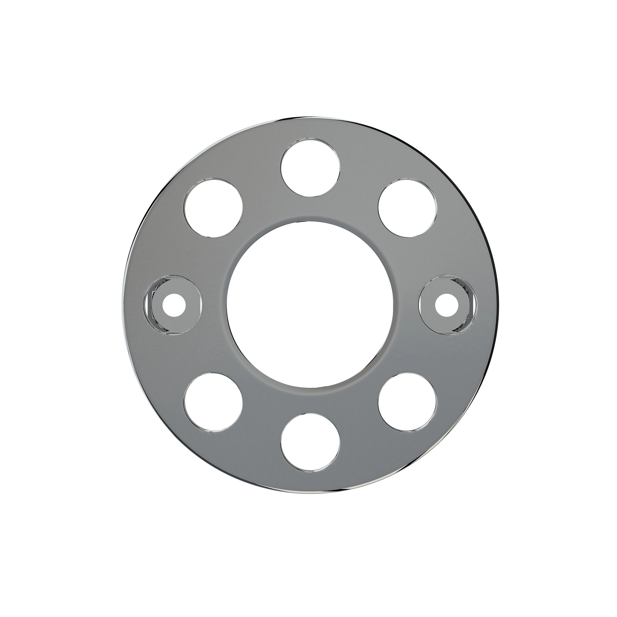 OPEN CENTER WHEEL TRIM 8 STUD STAINLESS STEEL